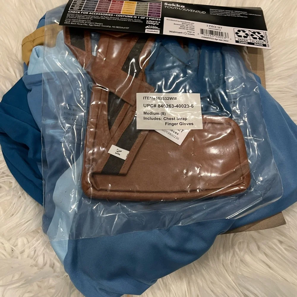 Sokka Avatar The Last‎ Air Bender Costume Size NEW